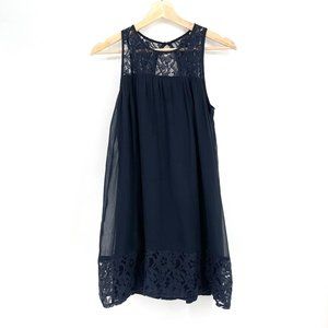 Girls navy lace dress Abercrombie size 14